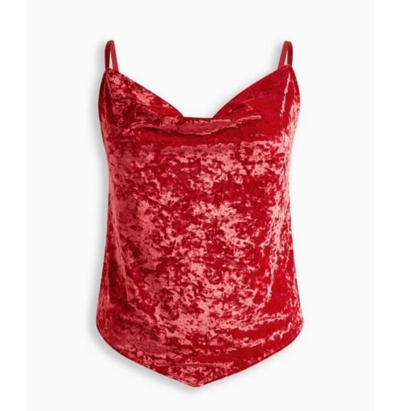 TORRID Velvet Cowl Cami Sz 1 - Picture 3 of 10
